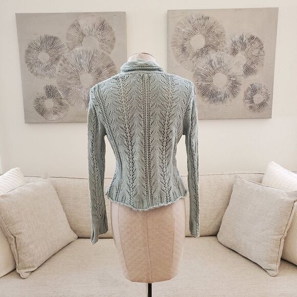J.Jill Crochet Cardigan sz SP - Picture 6 of 11